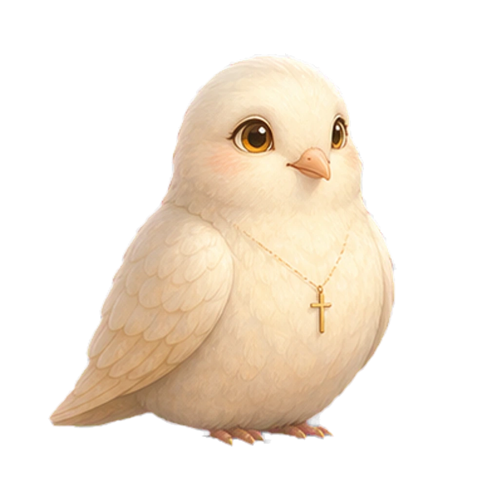 Grace, the Day 7: Christian Sobriety dove companion